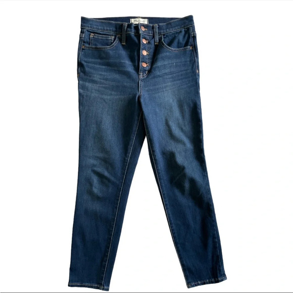 Madewell 10’ high rise button fly skinny 28 - Picture 2 of 3